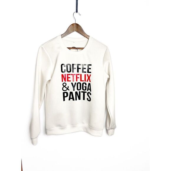 Coffee Netflix And Yoga Shirt - Picture 1 of 3
